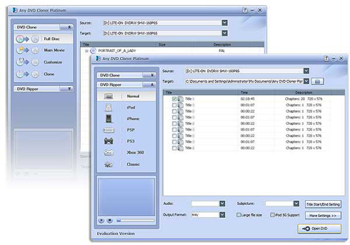 Screenshot de Any DVD Cloner Platinum