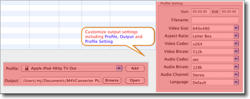 M4V to MP4 Converter for Mac, settings for converting itunes m4v on mac