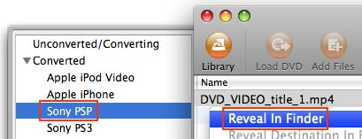 PSP video is converted successfully