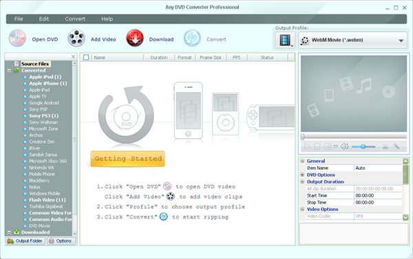 WebM to iPod iPad iPhone Video Converter