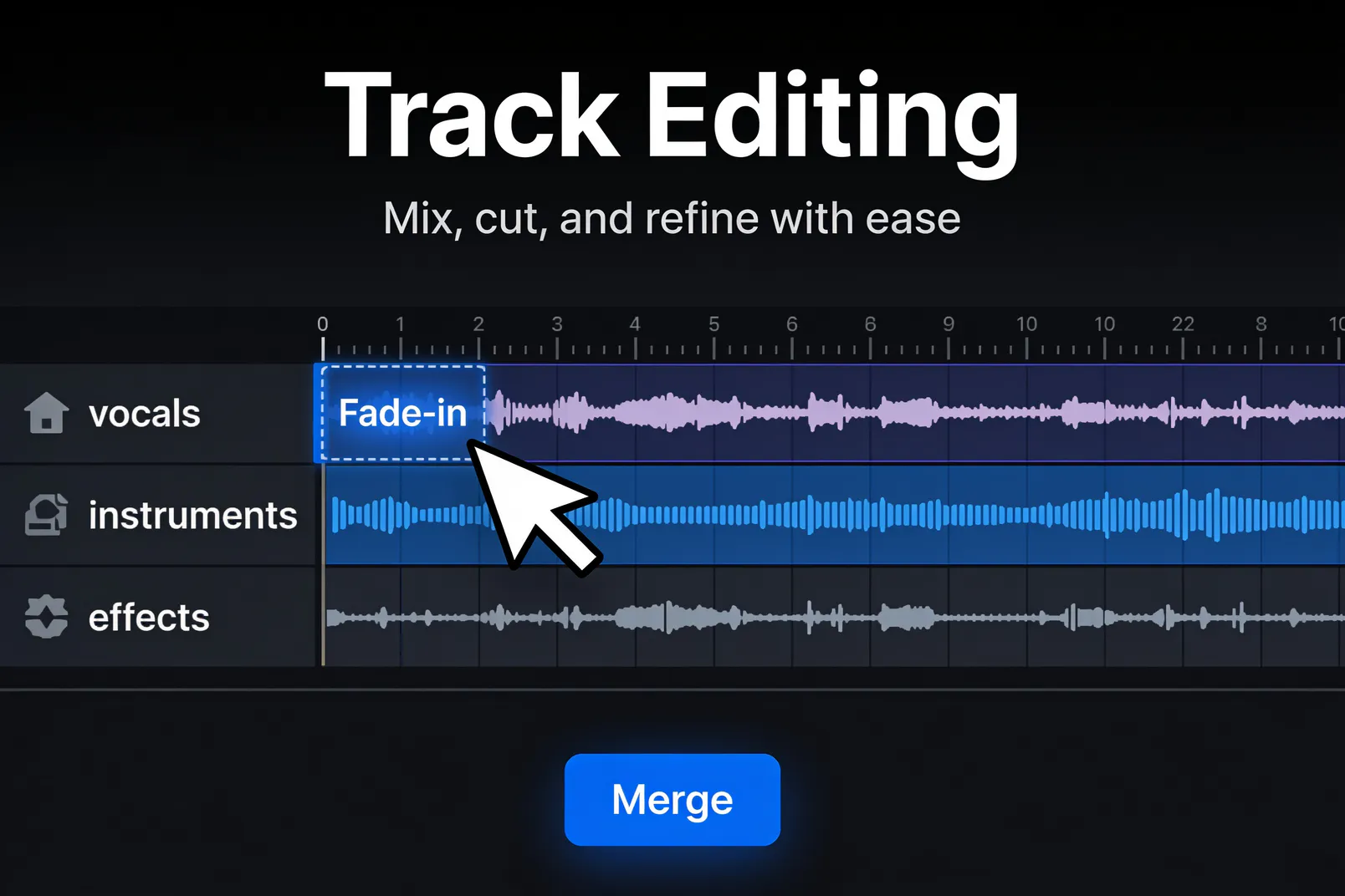 sperate audio