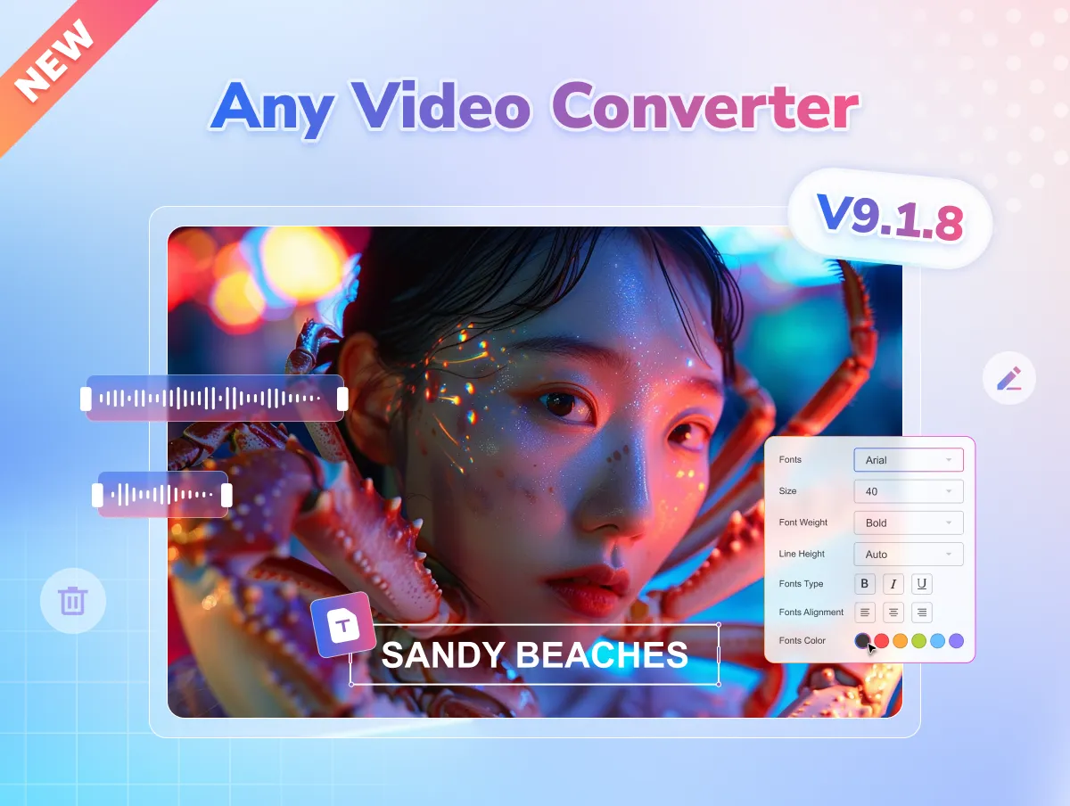 any video converter mac v9.1.8 released to support adding, removing and exporting subtiles or audio track in the video converter tool