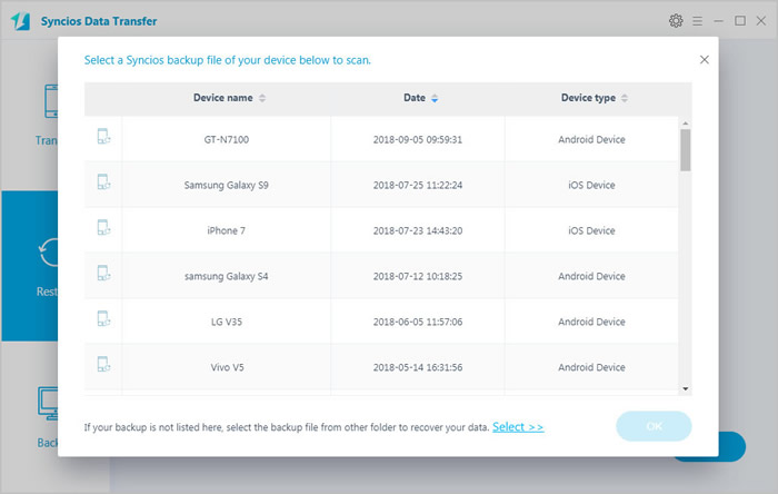 syncios data transfer register key