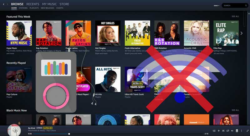 listen to amazon music offline