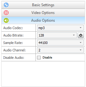 parameter audio