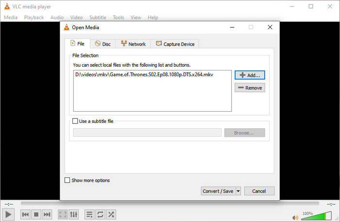 vlc for mac convert mkv to mp4