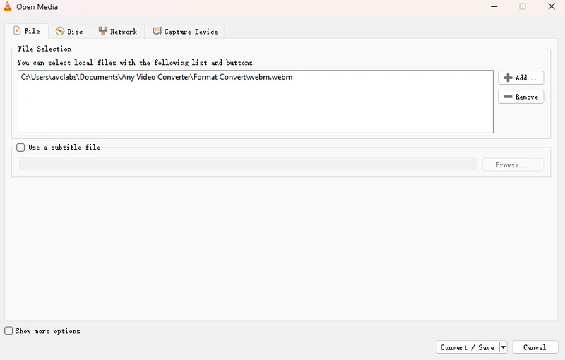 add webm video