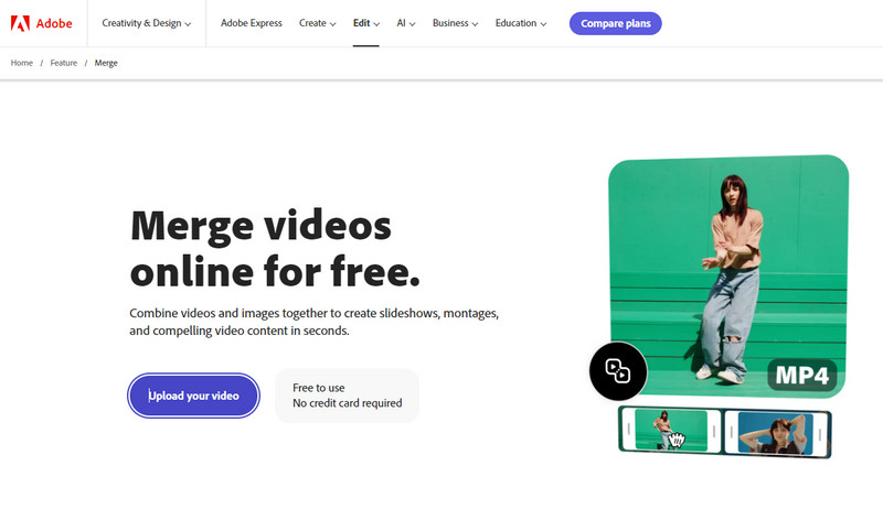 adobe free online video merger