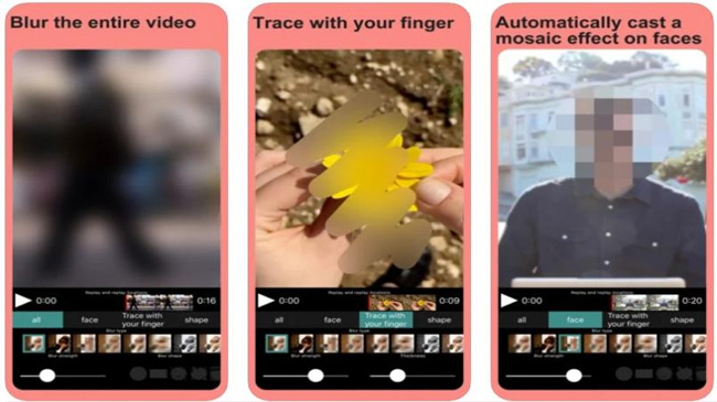 apps to blur your face video mosaic app