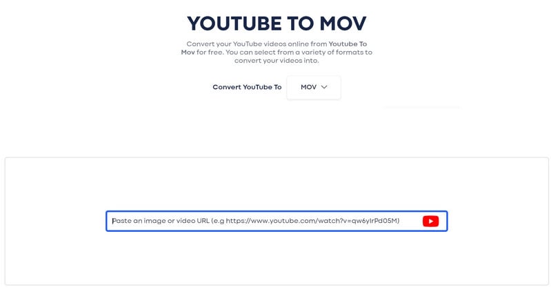 convert youtube to mov with motionbox