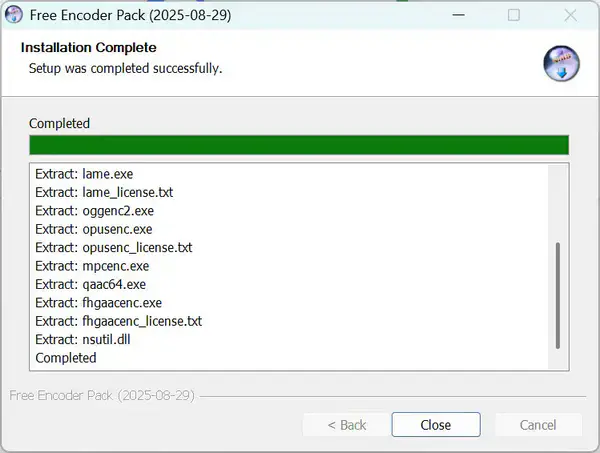 install free encoder pack for foobar2000