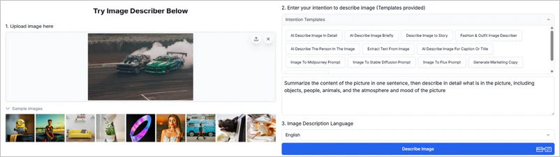 image describer online