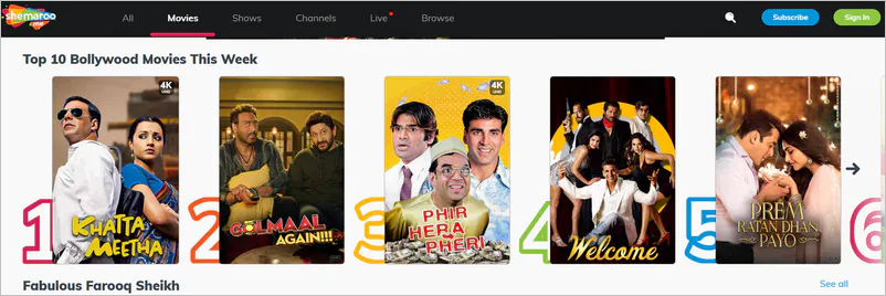 shemaroome - free website for hindi movies