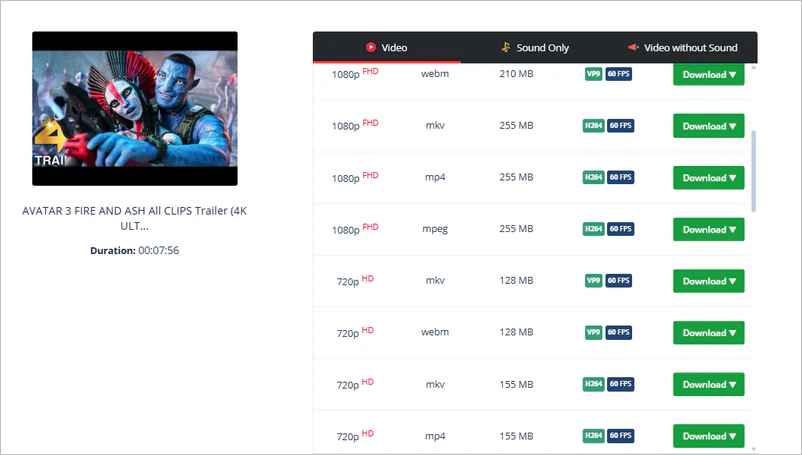 download youtube to mkv online