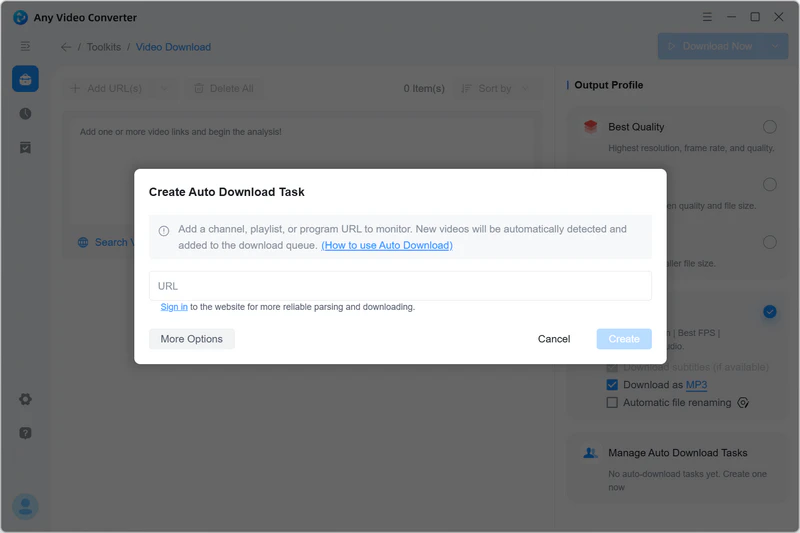 add url to monitor