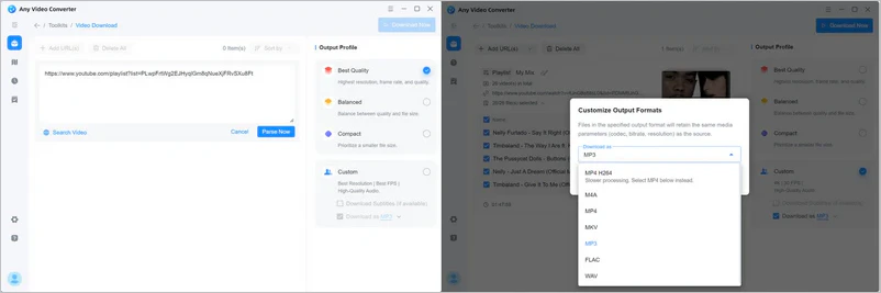 parsing youtube urls